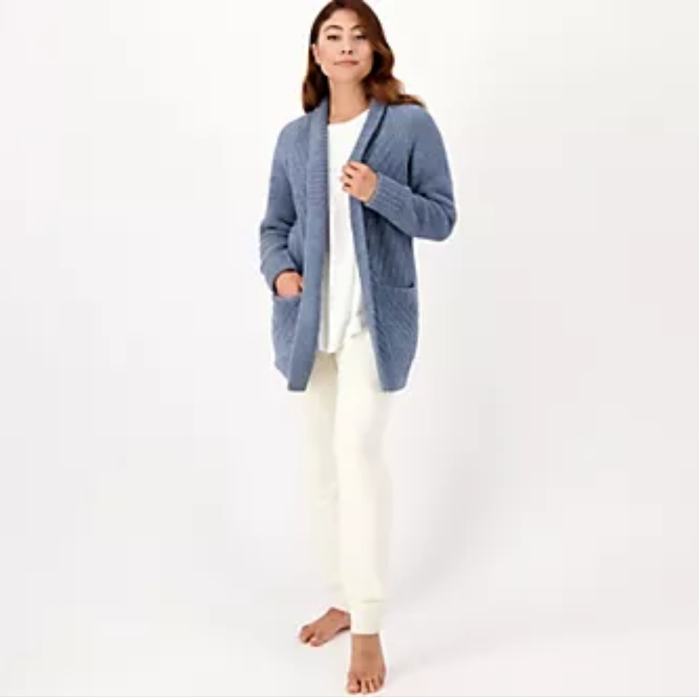Barefoot‎ Dreams CozyChic Directional Ribbed Cardigan XS